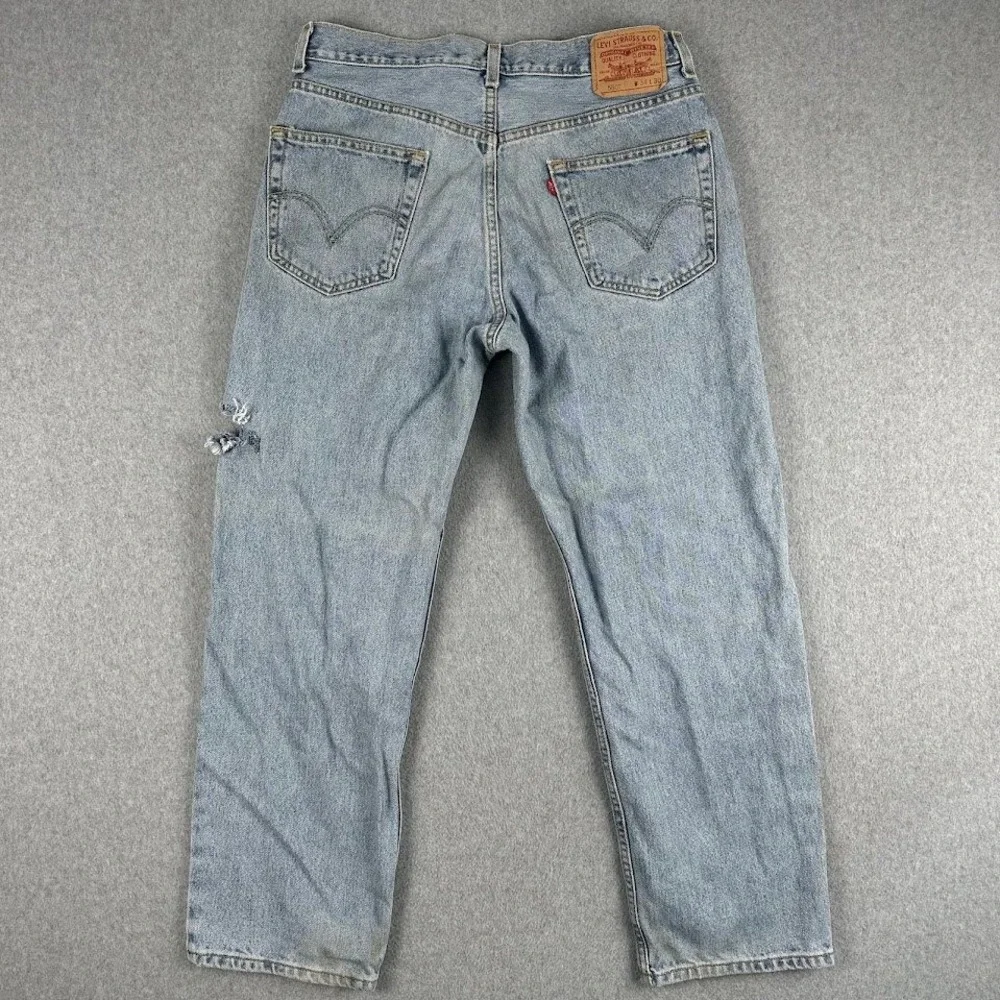 Vintage‎ Levi 550 Mens Jeans 34x30 (33x29) Relaxed Fit Thrashed Distressed Y2K